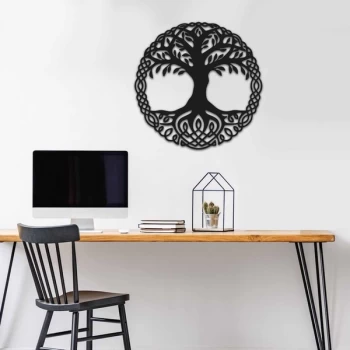 Image of MT - 009 Black Decorative Metal Wall Accessory