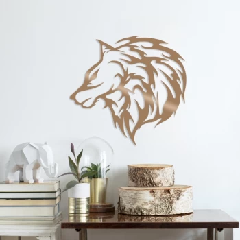 Image of Wolf3 - Copper Copper Decorative Metal Wall Accessory