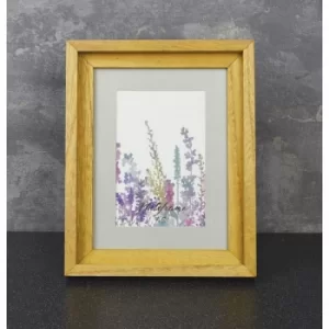 Image of Summer Meadows Wooden Photo Frame Oak Effect 4x6"