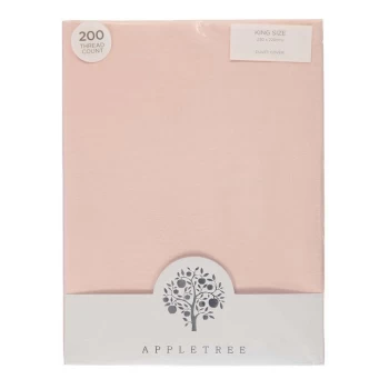 Image of Appletree Signature Plain Dye 100% Cotton Duvet Set - Blush