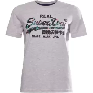 Image of Superdry VL Infill T Shirt - Grey
