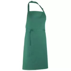 Image of Premier 'colours' Bib Apron / Workwear (pack Of 2) (one Size, Emerald)