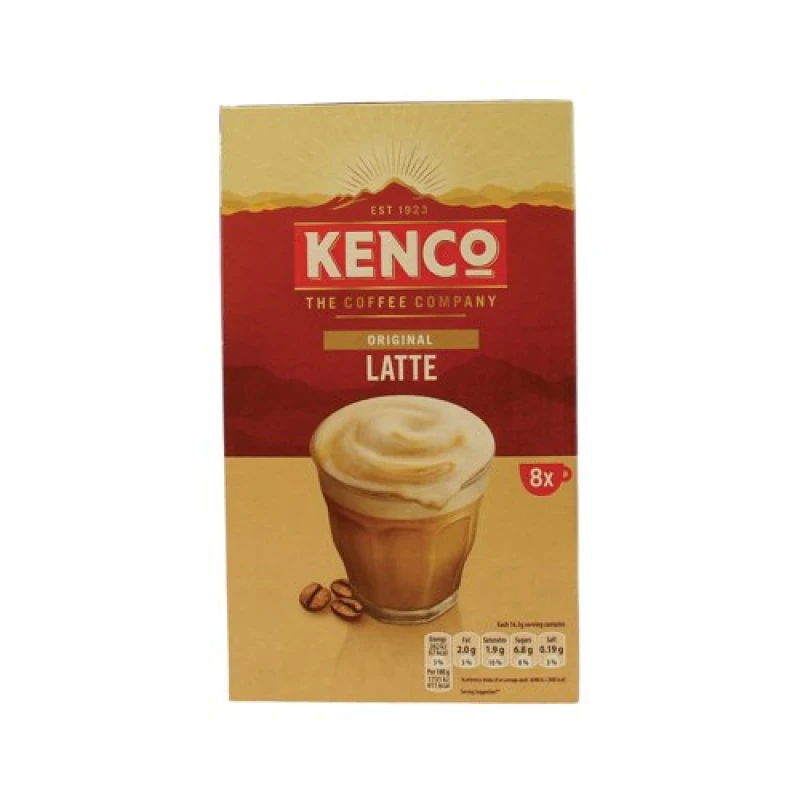 Image of Kenco Kenco Latte Original Sachets 16.3g (Pack of 8) FOKEN016 FOKEN016
