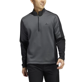Image of adidas 2022 Colorblock Quarter-Zip Pullover grey six - M