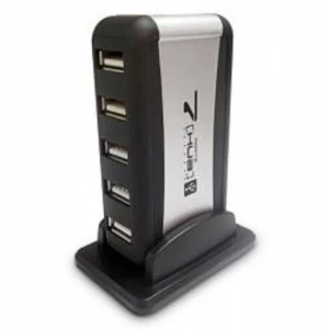 Image of Dynamode USB-H70-1A2.0 External 7-Port USB 2.0 Hub Mains Powered UK Plug