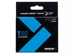 Image of Arrow ARRT5014 T50 Staples Box 5000 6mm 1/4in