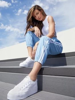 Image of adidas Originals Crop Tank - White, Size 10, Women