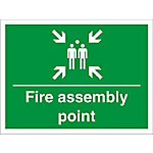 Image of Construction Sign Assembly Point PVC 45 x 60 cm