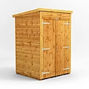 Image of Power Garden Shed 44PPWDD Golden Brown 4x4