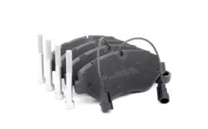 Image of RIDEX Brake pad set 402B1000 Brake pads,Brake pad set, disc brake NISSAN,RENAULT TRUCKS,Cabstar (F24M, F24W),NT400 CABSTAR (F24F)