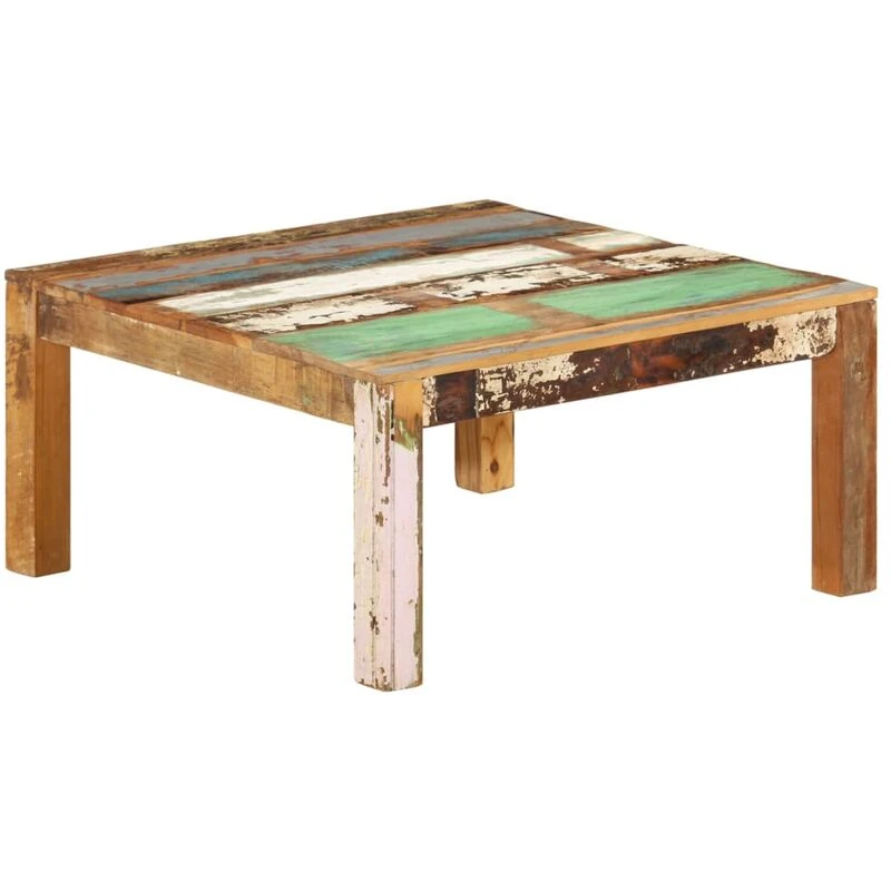 Image of VIDAXL Coffee Table 80x80x40cm Solid Reclaimed Wood Vidaxl 8720286675809
