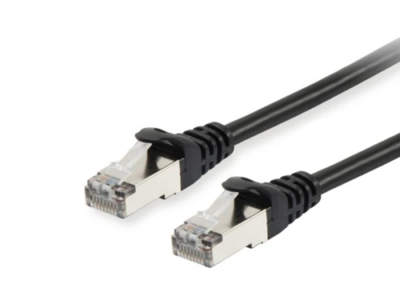 Image of Equip Cat.6A S/FTP Patch Cable. 7.5m. Black