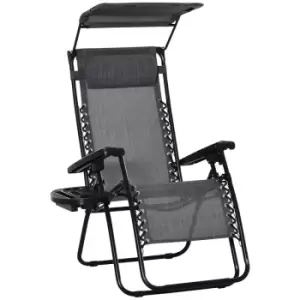 Image of Outsunny Zero Gravity Adjustable Recliner Seat - Grey