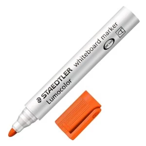 Image of Staedtler 351 Lumocolor Whiteboard Marker Orange PK10