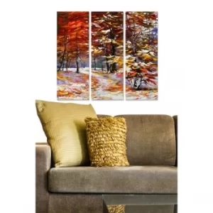 Image of MDF46590193 Multicolor Decorative MDF Painting (3 Pieces)