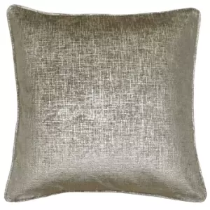 Image of Venus Metallic Cushion Taupe/Gold, Taupe/Gold / 45 x 45cm / Polyester Filled