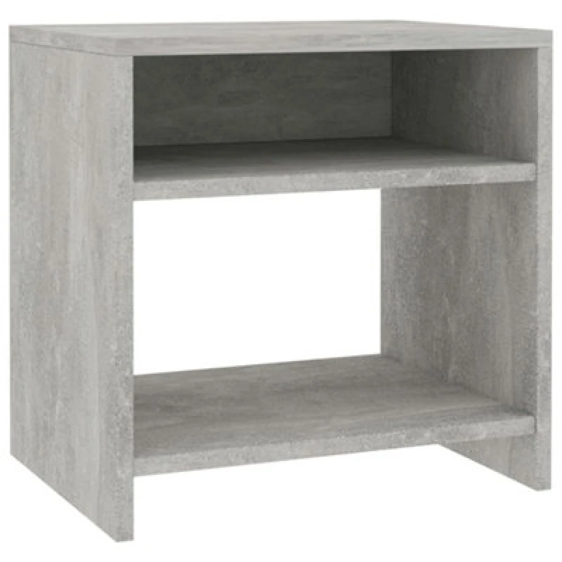 Image of Vidaxl Bedside Cabinet Concrete Grey 40X30X40 Cm Engineered Wood