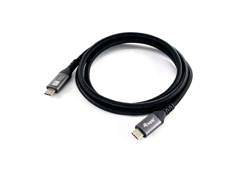 Image of Equip USB 4 C to C Cable. 0.5m. PD3.1 240W. 8K/60Hz. 40Gbps. Black