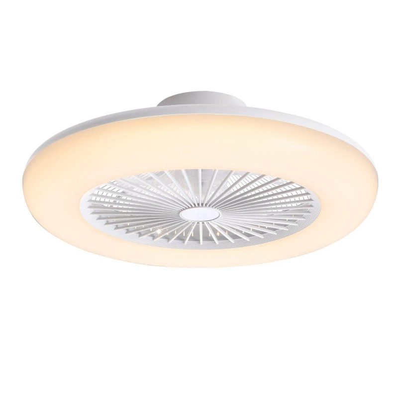Image of Kabinet UK Round LED Ceiling Light Fan with Remote Control Fans One size White 42397101000