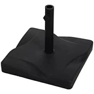 Image of Outsunny Umbrella Base 84D-078 HDPE, Cement, Metal Black