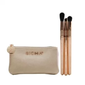 Image of Sigma BeautyPetite Perfection Brush Set (3x Mini Brushes, 1x Bag) 3pcs+1bag