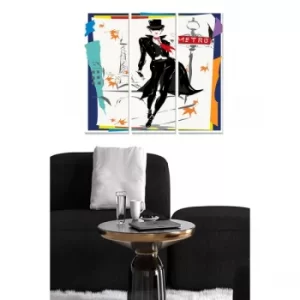 Image of MDF5653843 Multicolor Decorative MDF Painting (3 Pieces)