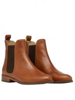 Image of Joules Westbourne Leather Chelsea Boots - Tan