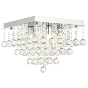 Image of Spa Orlando 8 Light Square Flush Fitting