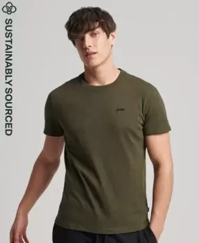 Image of Superdry Organic Cotton Micro Embroidered T-Shirt