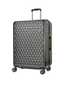 Image of Rock Luggage Allure Large 8 Wheel Charcoal Suitcase