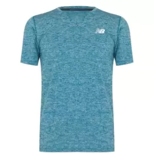 Image of New Balance Tenacity Short Sleeve T Shirt Mens - Blue
