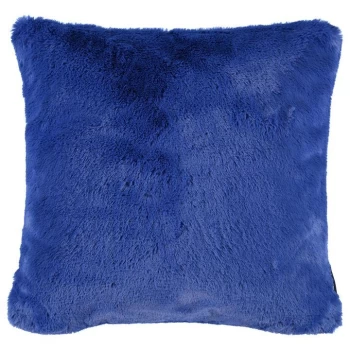 Image of Biba Biba Faux Fur Cushion - Sapphire