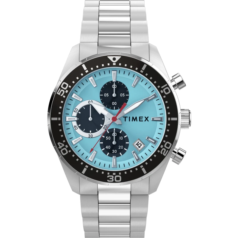 Image of Timex Timex Trend Chrono Sn63 Silver/Blue male 42 mm