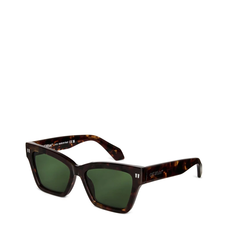 Image of Off White Cincinnati 53 - Tortoise Shell Acetate Made in Italy Cat Eye Sunglasses 6055 Havana unisex One Size