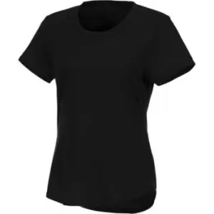 Image of Elevate Womens/Ladies Jade Short Sleeve Recycled T-Shirt (L) (Black)