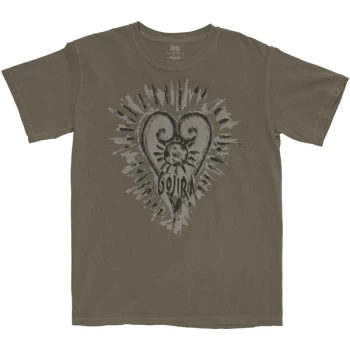 Image of Gojira - Fortitude Heart Unisex Medium T-Shirt - Grey