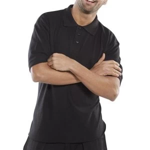Image of Click Premium Polo Shirt 260gsm M Black Ref CPPKSBLM Up to 3 Day