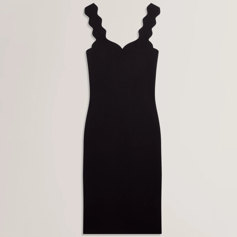 Image of Ted Baker Knit Bodycon Dress Black female 6 (2X)