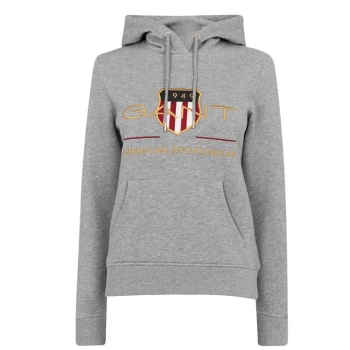 Image of Gant Archive Shield Hoodie - Grey