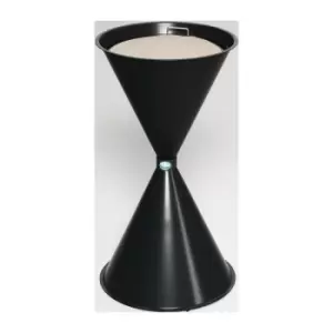 Image of Cendrier sur pied D400xH730 mm gris anthracite tole dacier VAR