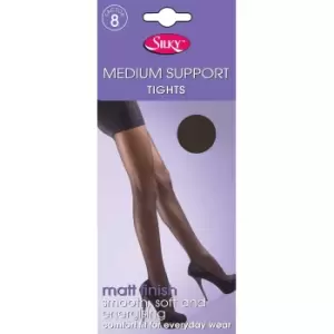 Image of Silky Ladies Medium Support Tights (1 Pair) (Medium (36a-42a)) (Barely Black)