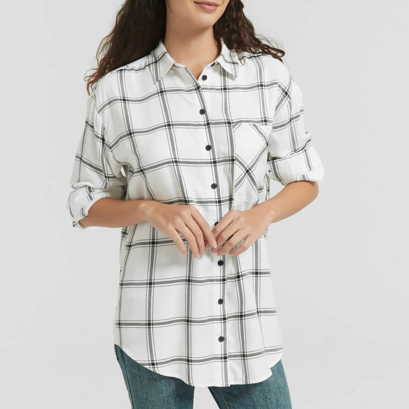 Image of Be You Check Shirt - Black 8