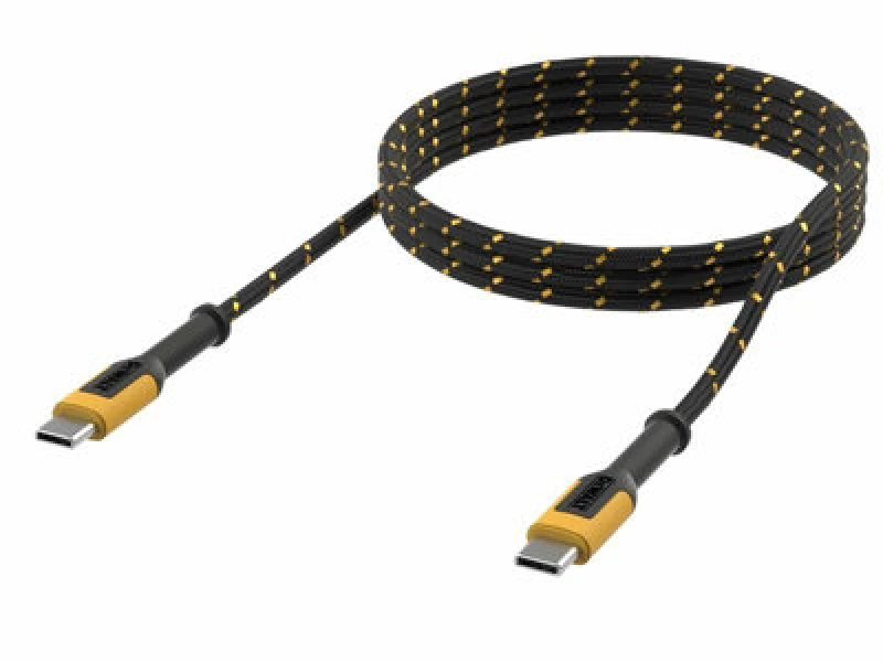 Image of DEWALT 131 0021 Dwg USB C To USB C Reinforced Charging Cable 3M 10ft Dwt1310021