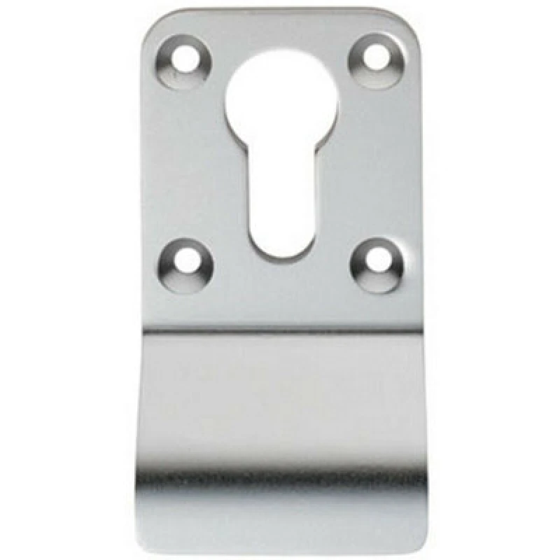 Image of Loops Euro Profile Cylinder Latch Pull Handle 78 x 44mm Satin Adonised Aluminium Multi unisex