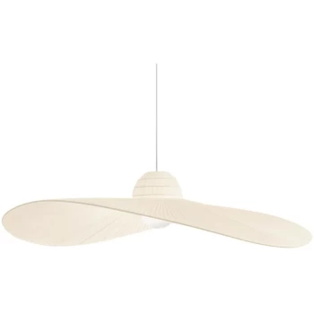 Image of Ideal Lux Madame - 1 Light Dome Ceiling Pendant Light Ivory