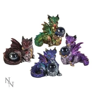 Image of Hatchling Treasures Pack Of 4 Dragon Figures