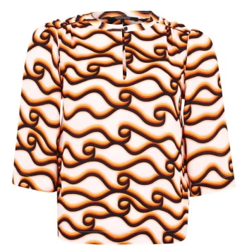 Image of Scotch and Soda Printed Blouse - Multi 220