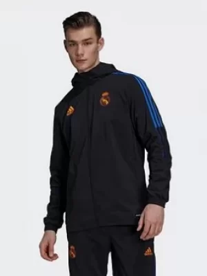 Image of adidas Real Madrid Tiro Presentation Track Top, White Size M Men