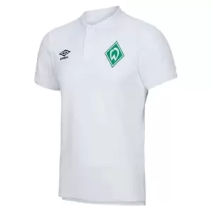 Image of Umbro Werder Bremen Polo Shirt Mens - White