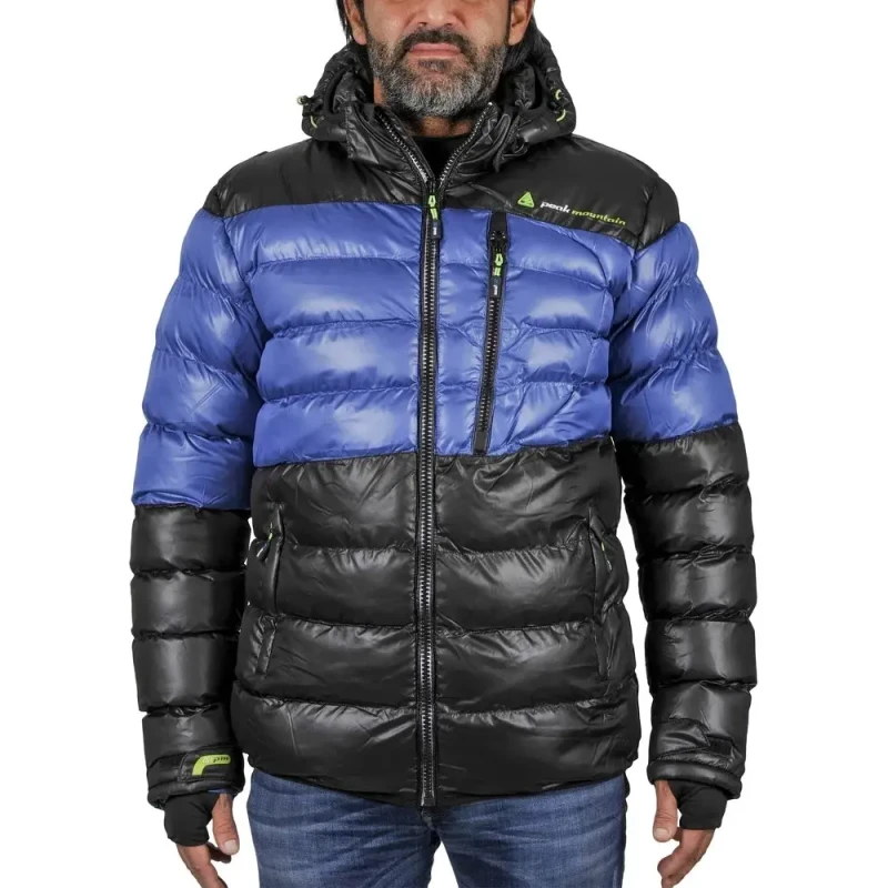 Image of Peak Mountain Peak Mountain's Captin Puffer Noir Male XL CAPTIN/YA/B/NOIR - BLEU STRONG